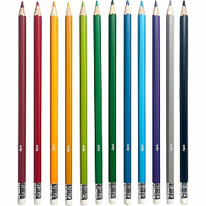 Un-Mistakeables! Erasable Colored Pencils - Set of 12