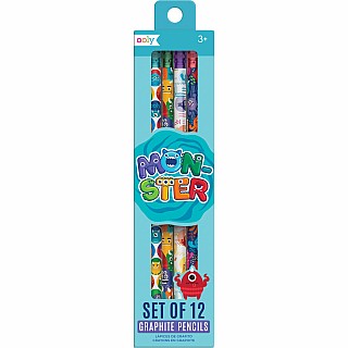 Monster Graphite Pencils - Set of 12