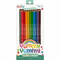 Yummy Yummy Fruit Scented Colored Pencils - Set of 12