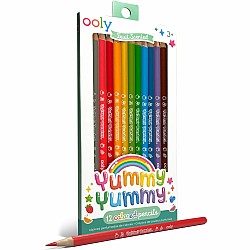 Yummy Yummy Fruit Scented Colored Pencils - Set of 12