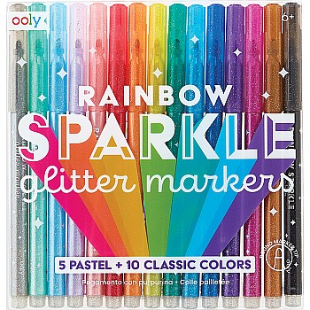 Rainbow Sparkle Glitter Marker