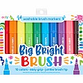 Big Bright Brush Markers - Set of 10