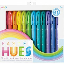 Pastel Hues Markers - Set of 12