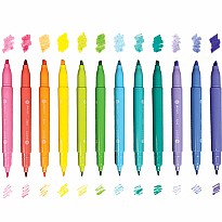 Pastel Hues Markers - Set of 12