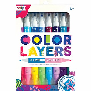 Color Layers Double-Ended Layering Markers (Set of 8 / 16 Colors)