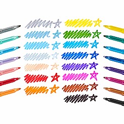Rainbow Sparkle Glitter Markers - Set of 15