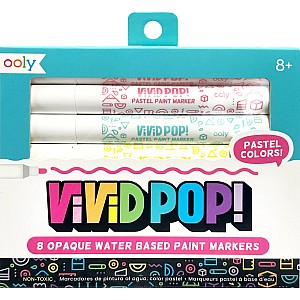 Vivid Pop! Water Based Paint Markers - Pastel - Set of 8