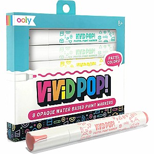 Vivid Pop! Water Based Paint Markers - Pastel - Set of 8