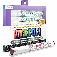 Vivid Pop! Water Based Paint Markers - Metallic - Set of 8