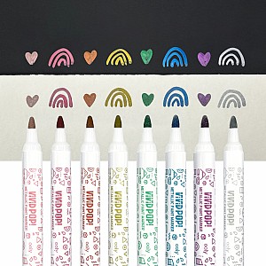 Vivid Pop! Water Based Paint Markers - Metallic - Set of 8