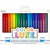 Color Luxe Double-Ended Markers - Set of 20