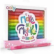 Make No Mistake! Sparkle Glittery Erasable Markers - Set of 12