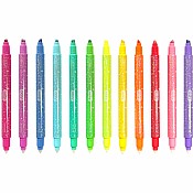 Make No Mistake! Sparkle Glittery Erasable Markers - Set of 12