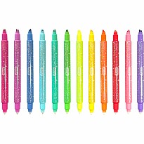 Make No Mistake! Sparkle Glittery Erasable Markers - Set of 12