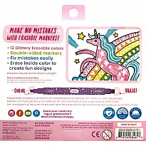 Make No Mistake! Sparkle Glittery Erasable Markers - Set of 12