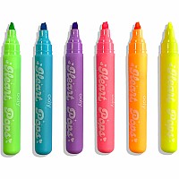 Heart Pops Neon Highlighters - Set of 6