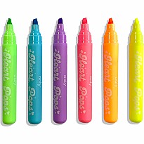 Heart Pops Neon Highlighters - Set of 6