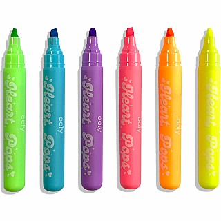 Heart Pops Neon Highlighters - Set of 6