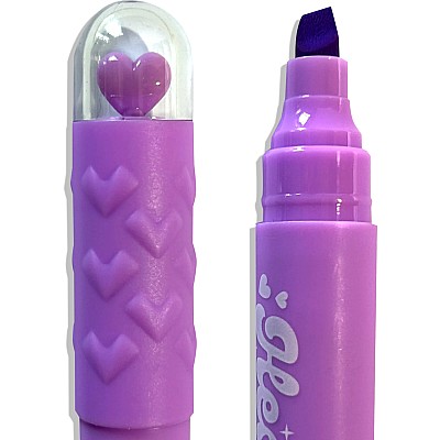 Heart Pops Neon Highlighters - Set of 6