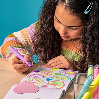 Heart Pops Neon Highlighters - Set of 6