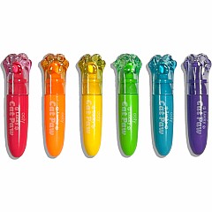 Lucky Cat Paw Scented Neon Highlighters - Set of 6