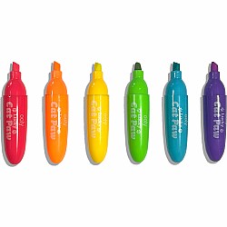 Lucky Cat Paw Scented Neon Highlighters - Set of 6