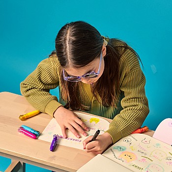 Lucky Cat Paw Scented Neon Highlighters - Set of 6