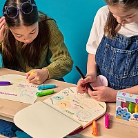 Lucky Cat Paw Scented Neon Highlighters - Set of 6