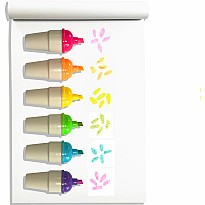 Sweet Scoops Scented Neon Highlighters - Set of 6