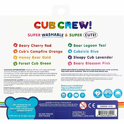 Cub Crew Washable Markers - Set of 8