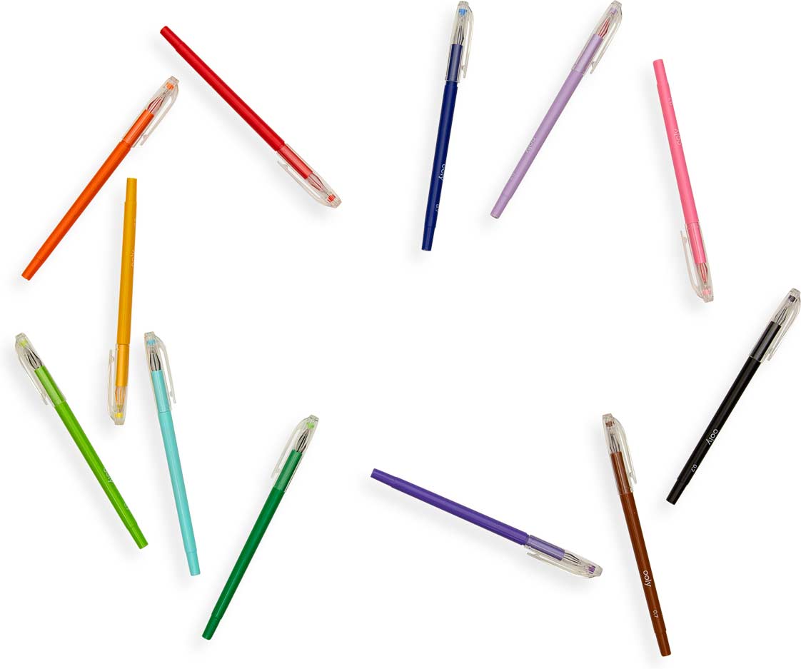 Petite Point Gel Pens - Set of 12 - Toys Unique
