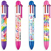 6 Click Pens - Unique Unicorns (Display of 24)