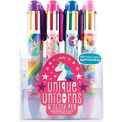 6 Click Pens - Unique Unicorns (assorted)