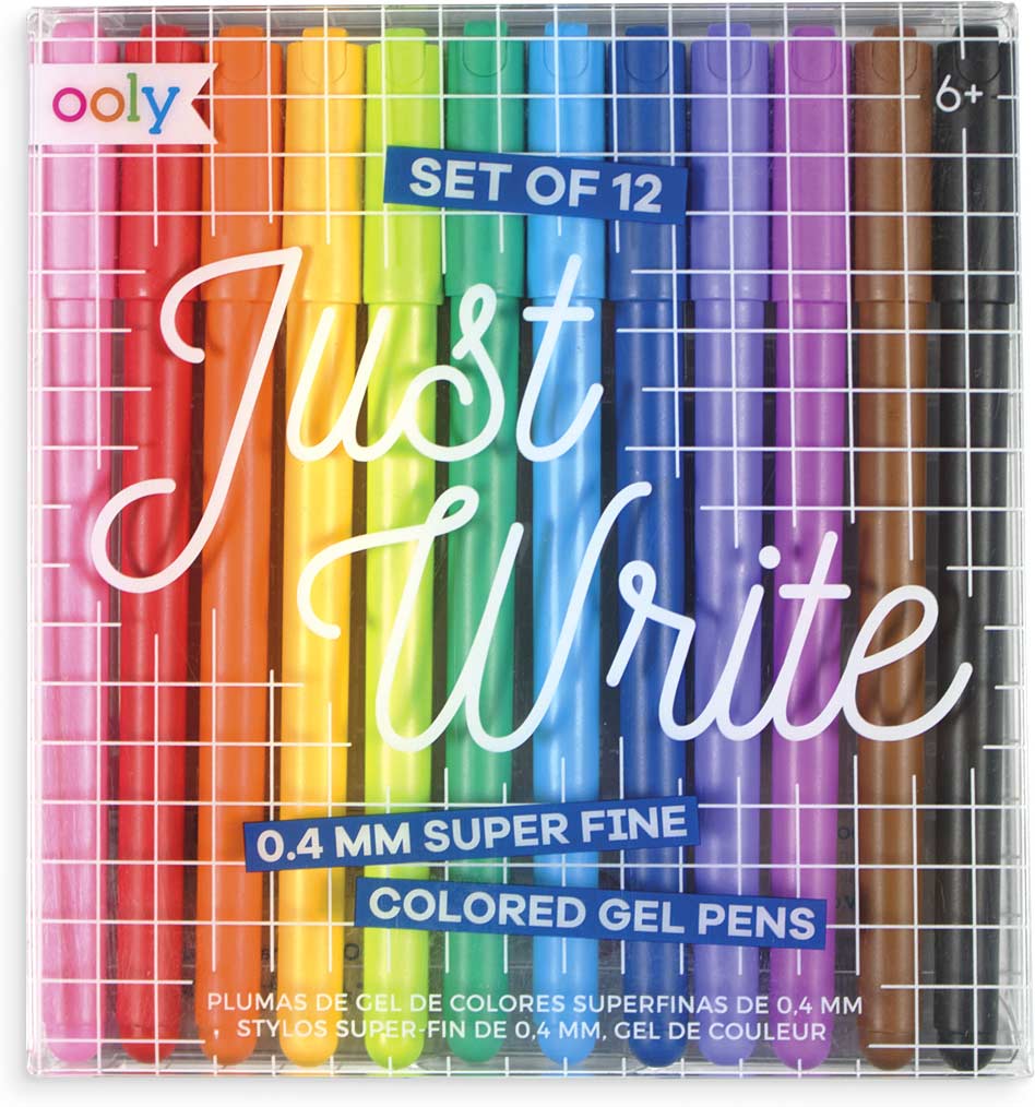 Just Write Gel Pens - Set of 12 - Thinker Toys