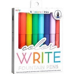 Color Write Fountain Pens 8ct