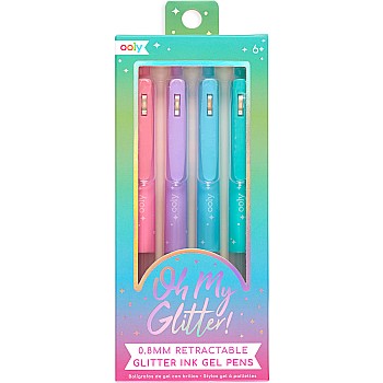 Oh My Glitter! Gel Pens, 4 Pack