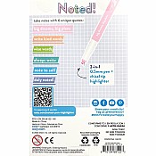 Noted! 2-in-1 Micro Fine Tip Pens & Highlighters - Set of 6