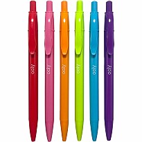 Bright Writers Colored Ink Retractable Ballpoint Pens - Set of 6