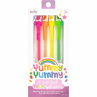 Yummy Yummy Scented Gel Pens - Neon - Set of 6