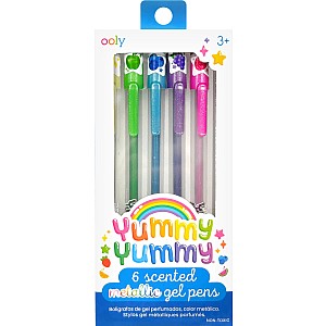 Yummy Yummy Scented Gel Pens - Metallic - Set of 6