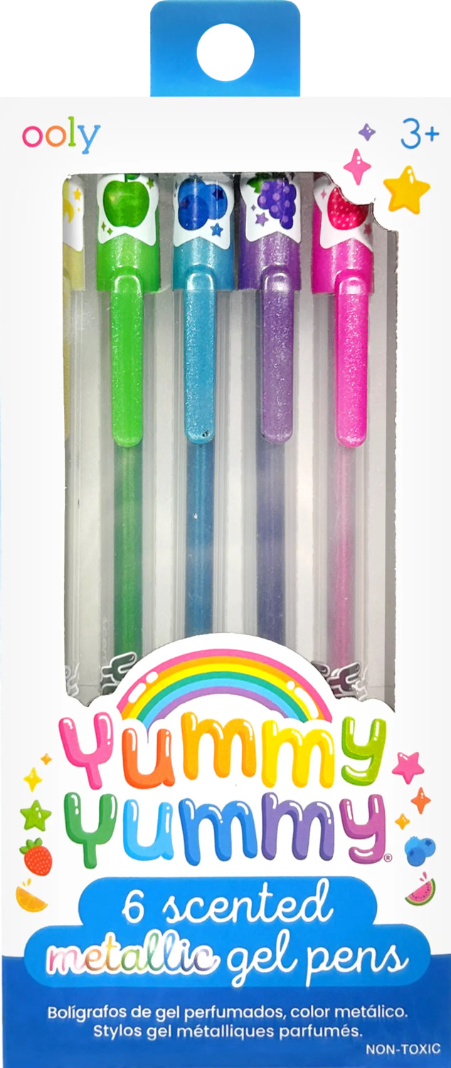 Yummy Yummy Scented Gel Pens - Metallic - Set of 6