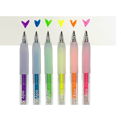 Jelly Gloss Neon Multi-Surface Deco Gel Pens - Set of 6