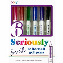 Seriously Smooth Rollerball Gel Pens - Set of 6