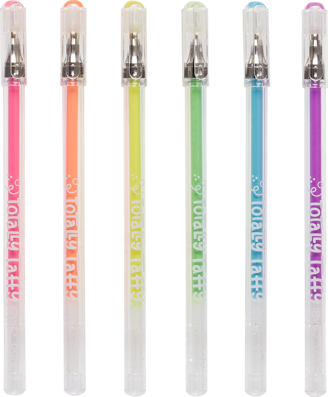 Totally Taffy Scented Gel Pens, Set of 6