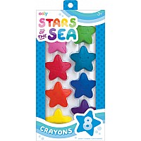 Stars Of The Sea Starfish Crayons  Set Of 8