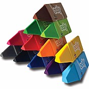 Happy Triangles Jumbo Crayons - Set of 12