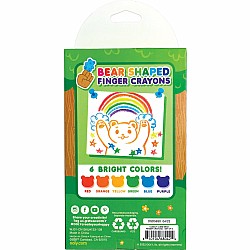 Cuddly Cubs Bear Finger Crayons - Set of 6