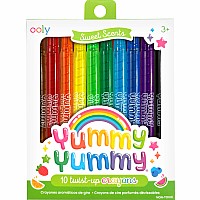 Yummy Yummy Scented Twist-Up Crayons - Set of 10