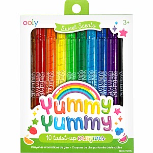 Yummy Yummy Scented Twist-Up Crayons - Set of 10