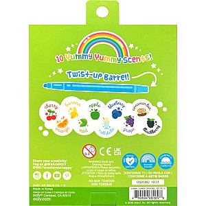 Yummy Yummy Scented Twist-Up Crayons - Set of 10